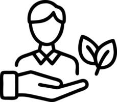 Business executive overseeing green procurement in macro close up copy space Set 2 vector