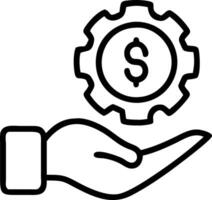 Business executive optimizing green procurement in macro close up copy space vector