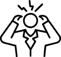Business executive feeling overwhelmed with strategic planning on plain background copy space Set 6 vector