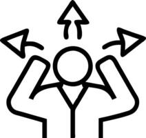 Business executive feeling overwhelmed with strategic planning on plain background copy space Set 7 vector