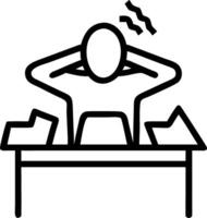 Business executive feeling overwhelmed with strategic planning on plain background copy space Set 2 vector
