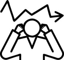 Business executive feeling anxious with market volatility in soft abstract setting copy space Set 3 vector