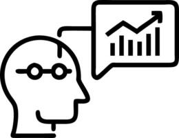 Business executive analyzing AI powered sales performance dashboard in macro copy space vector