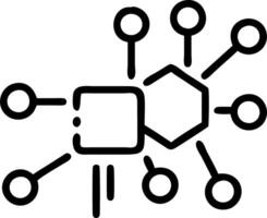 Business environment with abstract network patterns and copy space vector
