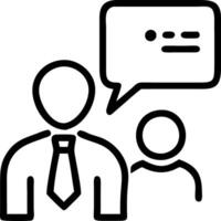 Business consultant advising with AI tools in modern office copy space vector