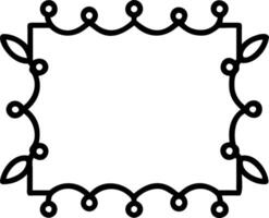 Border frame with traditional patterns and festival lights copy space in center. vector