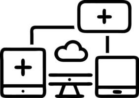 Bokeh telemedicine patient monitoring system copy space vector