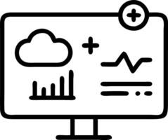 Bokeh telemedicine digital health dashboard with copy space vector
