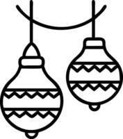 Bokeh Soft Pongal Lanterns vector