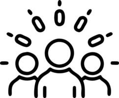 Bokeh Team Building vector
