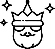Bokeh lights with Reyes Magos in festive attire and copy space vector