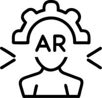 Bokeh digital art of business team using augmented reality for innovation with copy space vector