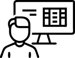 Analyst overwhelmed by complex spreadsheets Set 3 vector
