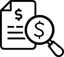 Accountant reviewing financial reports with a magnifying glass Set 4 vector