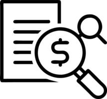 Accountant reviewing financial reports with a magnifying glass Set 2 vector