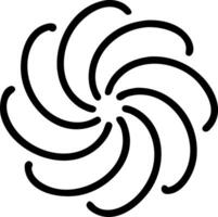 Abstract spiral of diverse colors converging to center with copy space vector
