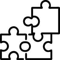Abstract puzzle pieces of different colors fitting together with copy space vector