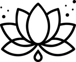 Abstract lotus flower with soft light and bokeh effects vector