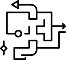 Abstract labyrinth made of different cultural symbols with copy space vector
