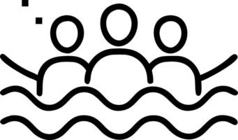Abstract digital waves flowing behind a business team with bokeh effect and space for text. vector