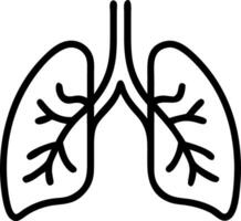 Abstract depiction of tree branches forming human lungs vector