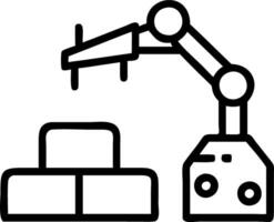 Candid photo of technician operating AI powered packaging machine with copy space Set 2 vector