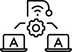 Candid photo of team using AI assisted predictive maintenance tools with copy space vector