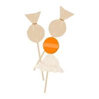 wrapped lollipop element vector