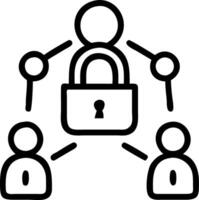 Business themed photo of professionals securing data with digital devices and copy space Set 2 vector