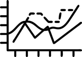 Business graph transforming into digital data streams with bokeh effect vector