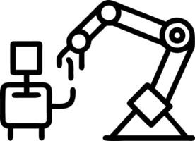 Artists creating with robotic painting assistants vector