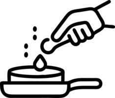 Abstract Family Pouring Pancake Batter with Bokeh Background vector