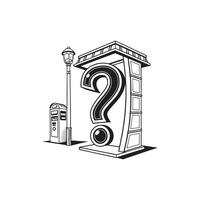 Realistic 3D Question Symbol vector