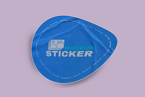 Textured Sticker Mockups for Unique Visual Branding psd
