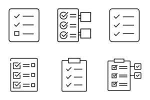 Task Checklist and Clipboard Icons in Modern Style vector
