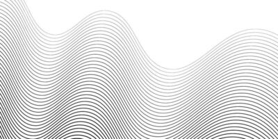 Abstract Wave Lines On White Background Optical Illusion Effect vector