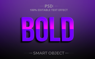 Bold Creative 3D Text Effect design psd