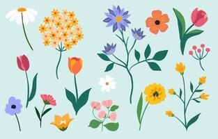 flower object element for spring holiday vector