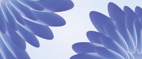 3d Blue abstract a minimal design on light background for design for brochure, poster, website, application, cover or social media. vector