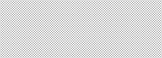 Seamless dotted repeated texture. Black and white polka dot pattern. Repeating endless dotted texture. All over halftone wallpaper. Regular grid background. Textile or fabric swatch template vector