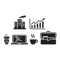 Modern Business Icons Set for Professional Use vector