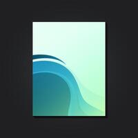 Blue bussines Abstract annual report brochure template vector