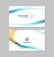 modern abstract business card design. vector
