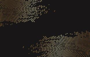Gold abstract dot pattern background vector