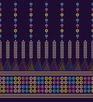 Beautiful flowers Multicolored Damask Pattern With Buti And Small Colorful strips For fabric Prints.Wallpaper gift card etc vector