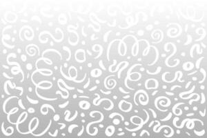 abstract white background filled with swirling and curved shapes, resembling decorative brush strokes. The design is monochromatic and minimalistic, offering a light, airy texture. vector