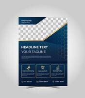 Customizable business flyer design suitable for marketing campaigns and advertisements. vector