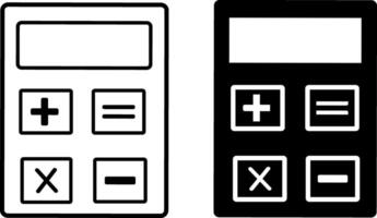 Calculator icon set. Accounting calculator icon, sign and symbol. vector