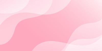 White-pink curve background, pink dynamic wallpaper with wave shapes vector