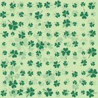 st. patrick's day green shamrock and clover art seamless pattern background vector